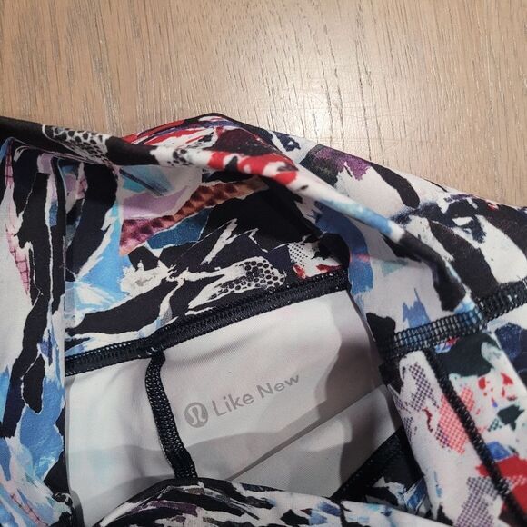 Lululemon Leggings Abstract Print High Rise Full‎ Length Activewear Yoga Pants - Picture 8 of 8